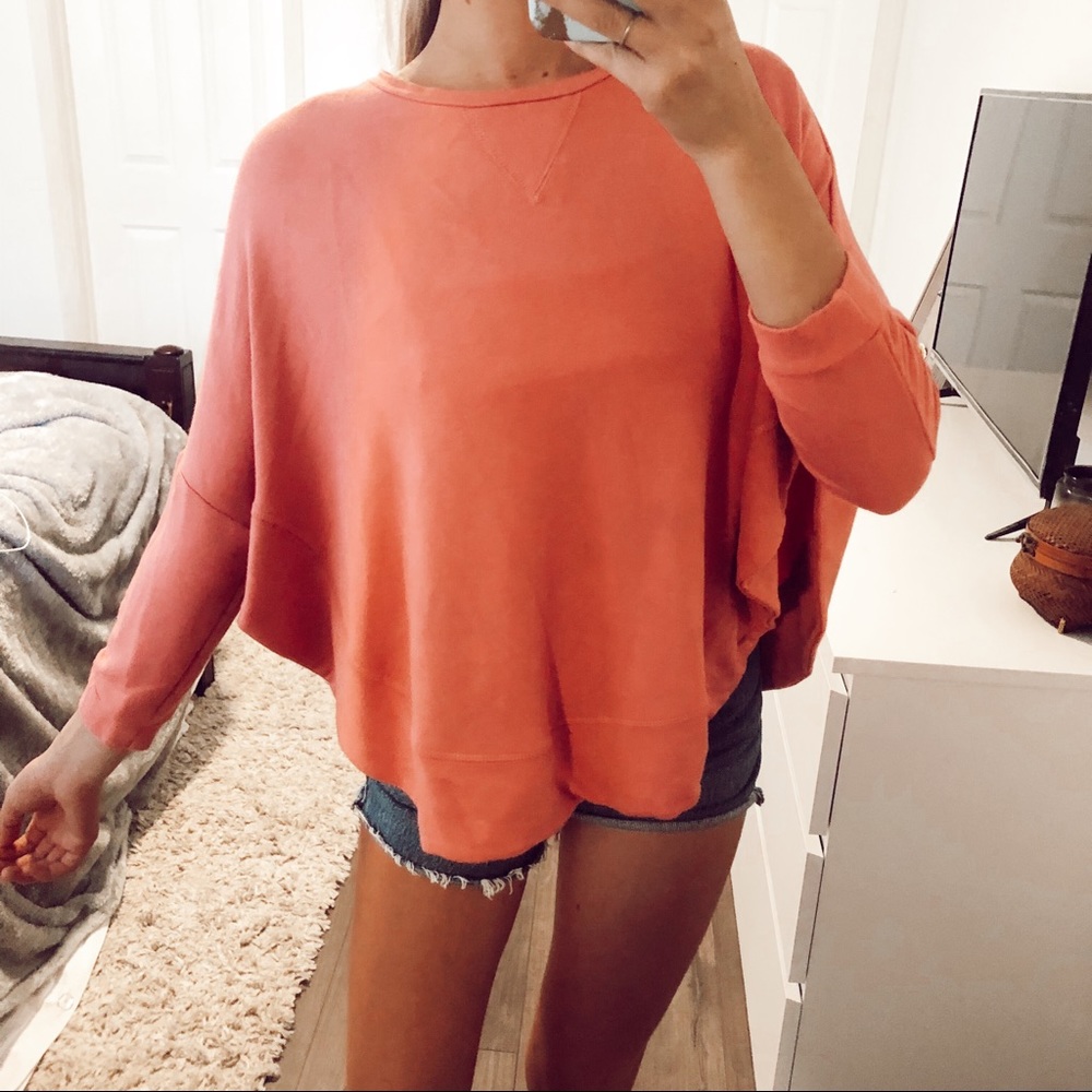 Pink Pancho Style Sweater